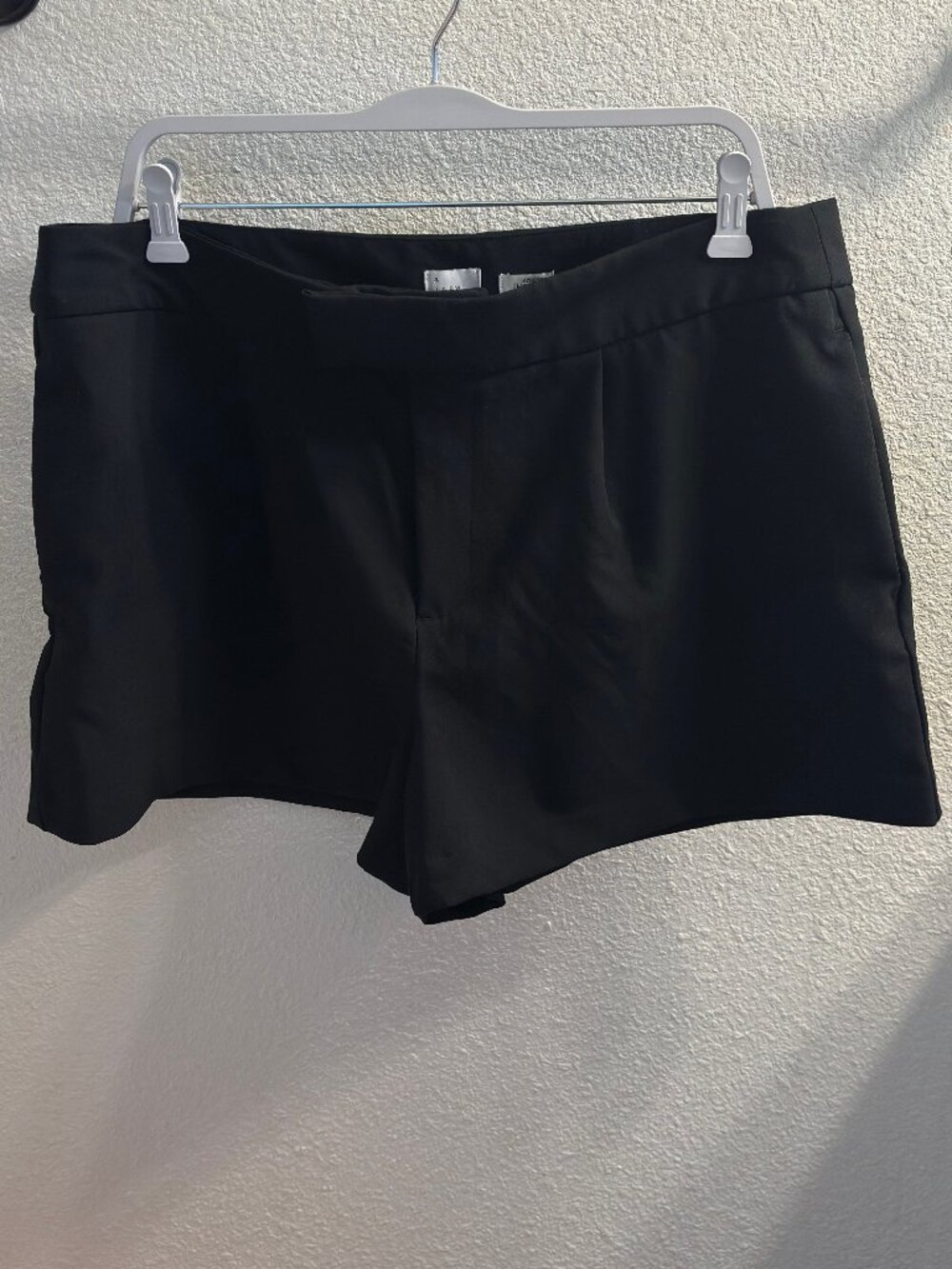 A New Day High Rise Tailored Black Shorts- Size 16